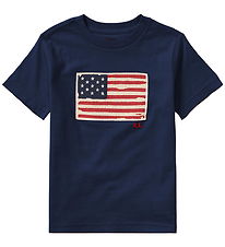 Polo Ralph Lauren T-shirt - Navy m. Flag Polo Ralph Lauren T-shirt - Navy m. Flag