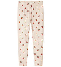 Lil' Aterlier Leggings - Rib - NmfFlavo - Silver Peony/Cherry Lil' Aterlier Leggings - Rib - NmfFlavo - Silver Peony/Cherry