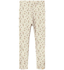 Lil' Aterlier Leggings - Rib - NmfLavo - Turtledove/Clover Lil' Aterlier Leggings - Rib - NmfLavo - Turtledove/Clover