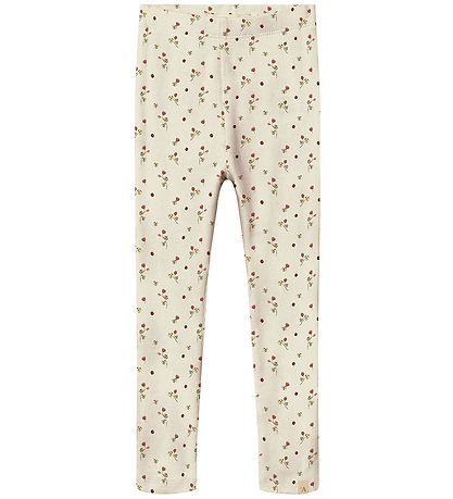 Lil' Aterlier Leggings - Rib - NmfLavo - Turtledove/Clover Lil' Aterlier Leggings - Rib - NmfLavo - Turtledove/Clover