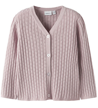 Name It Cardigan - Strik -NbfKind - Burnished Lilac Name It Cardigan - Strik -NbfKind - Burnished Lilac