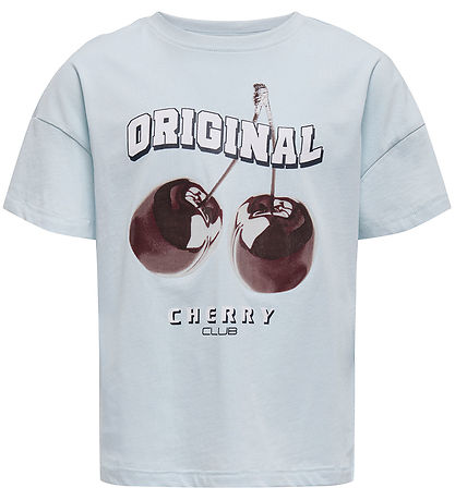 Kids Only T-shirt - KogCarrie - Ballad Blue/Original Kids Only T-shirt - KogCarrie - Ballad Blue/Original