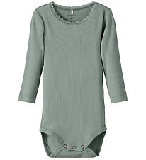 Name It Body l/æ - Rib - NkfKab - Slate Gray Name It Body l/æ - Rib - NkfKab - Slate Gray