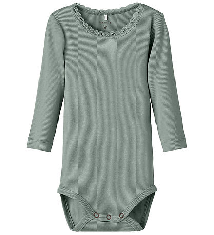 Name It Body l/æ - Rib - NkfKab - Slate Gray Name It Body l/æ - Rib - NkfKab - Slate Gray