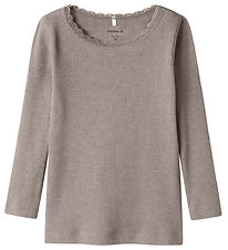 Name It Bluse - Noos - Rib - NmfKab - Satellite Melange Name It Bluse - Noos - Rib - NmfKab - Satellite Melange