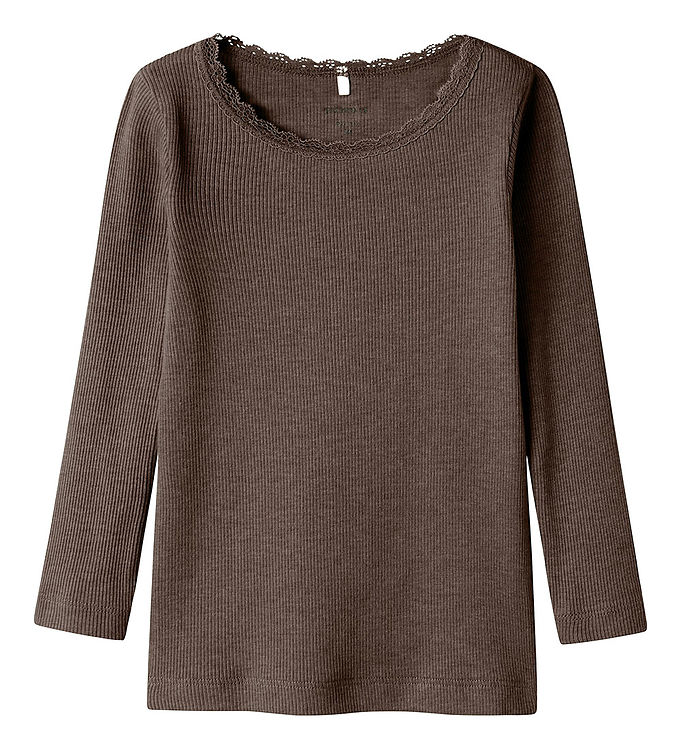 Name It Bluse - Noos - Rib - NmfKab - Delicioso Melange
