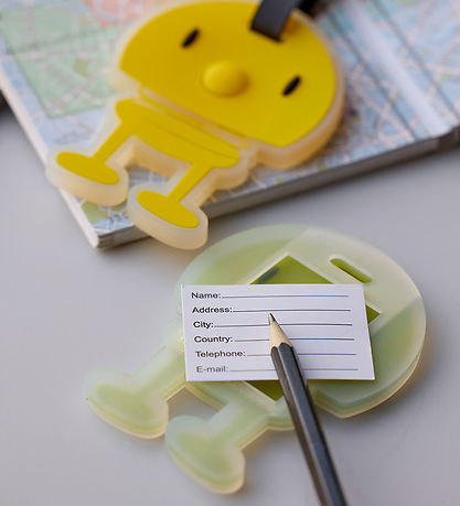 Hoptimist Kuffertmærke - Gul