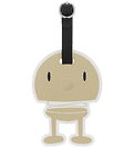 Hoptimist Suitcase tag - Latte