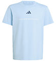 adidas Performance T-Shirt - B SJ T - GLOBLU adidas Performance T-Shirt - B SJ T - GLOBLU