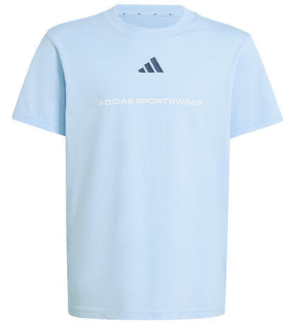 adidas Performance T-Shirt - B SJ T - GLOBLU adidas Performance T-Shirt - B SJ T - GLOBLU