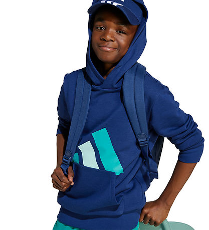 adidas Performance Hættetrøje - J BL FT HD 280 - DKBLUE/PURTEA/H adidas Performance Hættetrøje - J BL FT HD 280 - DKBLUE/PURTEA/H