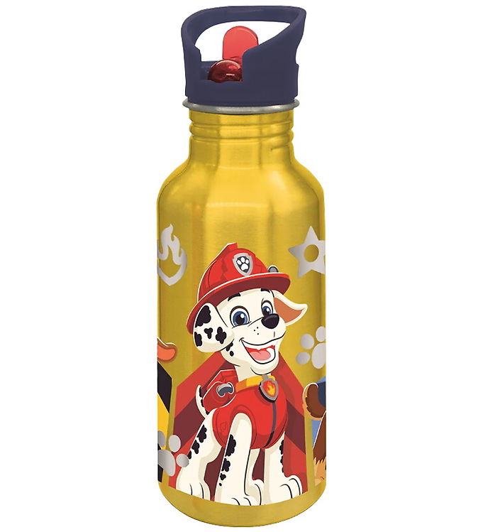 Paw Patrol Drikkedunk - 545 ml - Aluminum - Gul/Blå