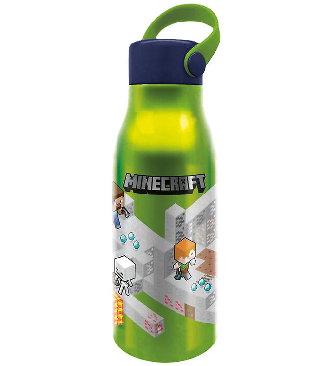 Minecraft Drikkedunk - 760 ml - Aluminum - Grøn