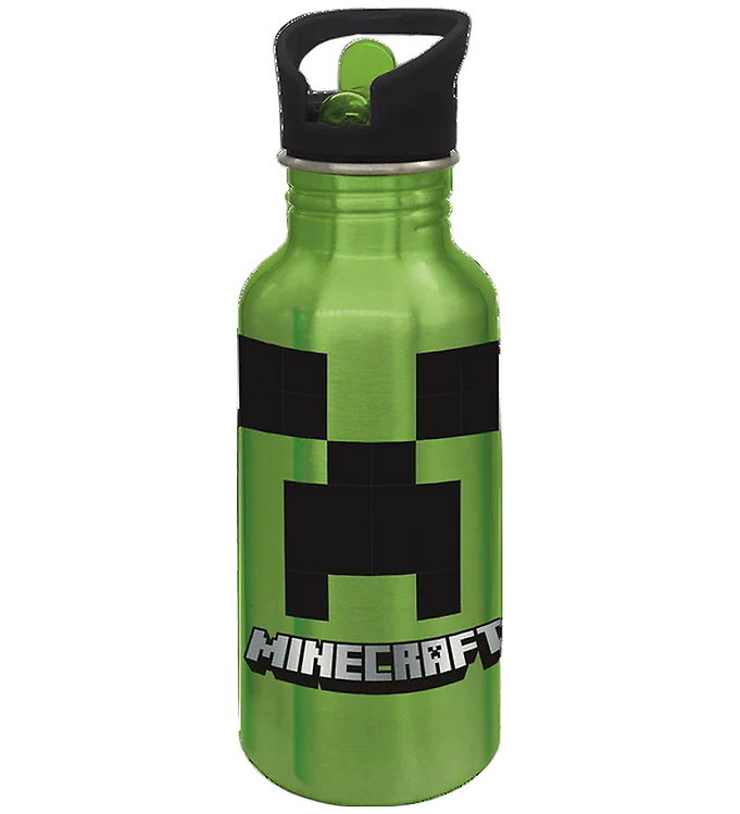 Minecraft Drikkedunk - 545 ml - Aluminum - Grøn