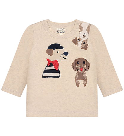 Hust and Claire Bluse - August Dogs - Wheat Melange Hust and Claire Bluse - August Dogs - Wheat Melange
