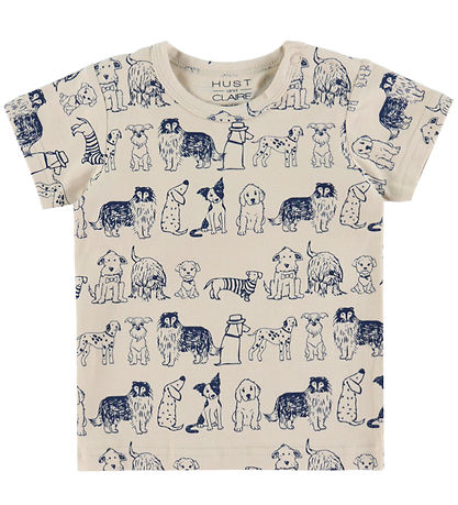 Hust and Claire T-shirt - Albert Dogs - 3-pak - Cement Hust and Claire T-shirt - Albert Dogs - 3-pak - Cement