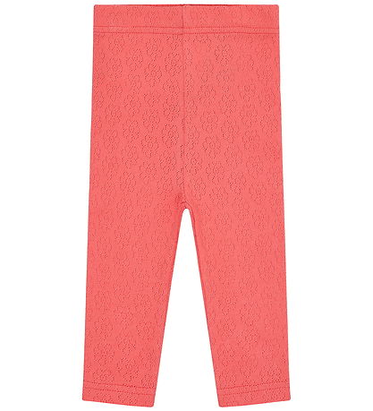 Hust and Claire Leggings - Lisa Pointelle Flower - Wild Coral Hust and Claire Leggings - Lisa Pointelle Flower - Wild Coral