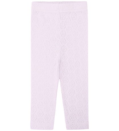 Hust and Claire Leggings - Lisa Pointelle Flower - Lavender Hust and Claire Leggings - Lisa Pointelle Flower - Lavender