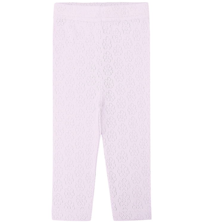 Hust and Claire Leggings - Lisa Pointelle Flower - Lavender