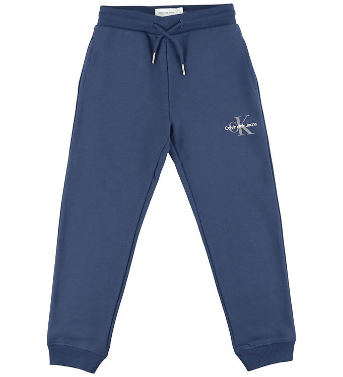 Calvin Klein Sweatpants - Monogram Logo - Blue Jean