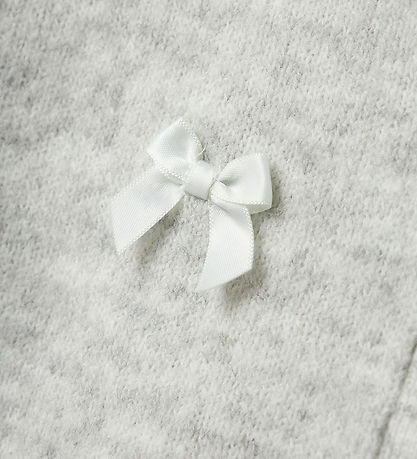 Name It Cardigan - Strik - NkfKarin - Lysegråmeleret/Sløjfer Name It Cardigan - Strik - NkfKarin - Lysegråmeleret/Sløjfer