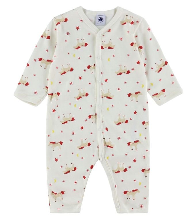 Petit Bateau Natdragt - Milk m. Stjerner og Heste