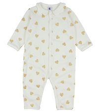 Petit Bateau Natdragt - Milk m. Glitter Hjerter Petit Bateau Natdragt - Milk m. Glitter Hjerter