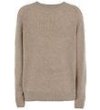Emporio Armani Bluse - Viskose/Uld - Beigemeleret m. Blå Emporio Armani Bluse - Viskose/Uld - Beigemeleret m. Blå