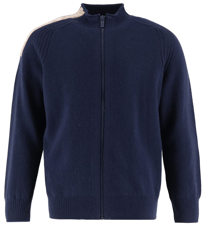 Emporio Armani Cardigan - Viskose/Uld - Naval Academy