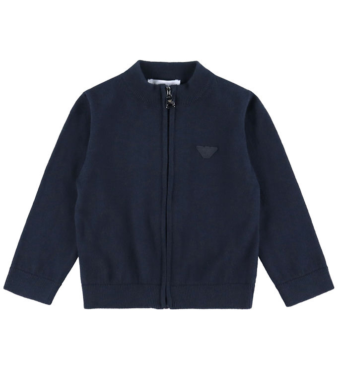 Emporio Armani Cardigan Bomuld/Uld - Navy