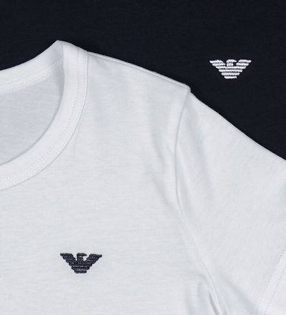 Emporio Armani T-shirts - 2-pak - Navy/Hvid