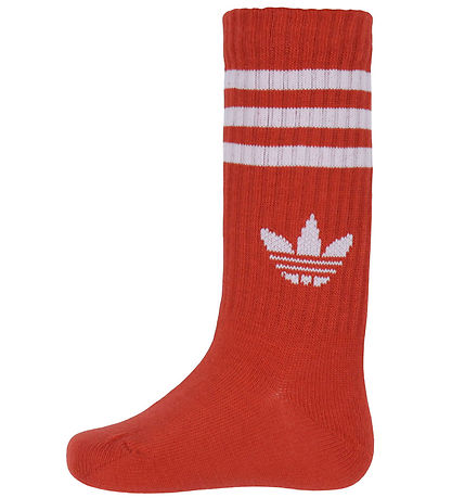 adidas Originals Strømper - Crew - 3-pak - Hvid/Sort/Rød