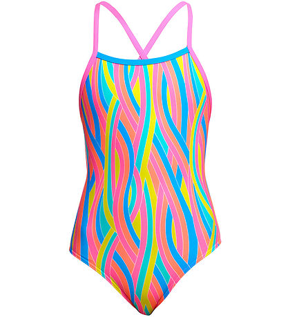 Funkita Badedragt - Strapped In One - UV50+ - Swirly Straws Funkita Badedragt - Strapped In One - UV50+ - Swirly Straws
