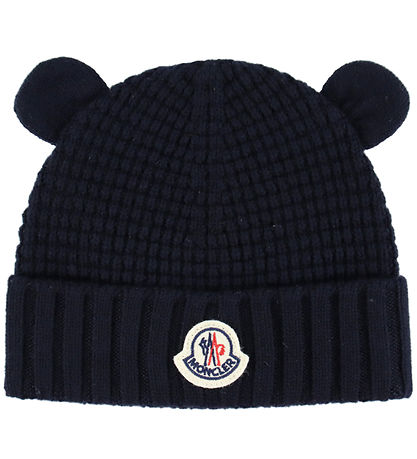 Moncler Hue - Uld - Navy m. Ører 