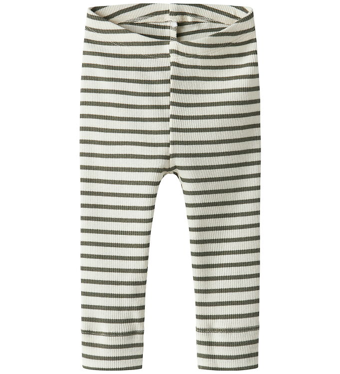 Name It NbnBani Rib Leggings - Dusty Olive