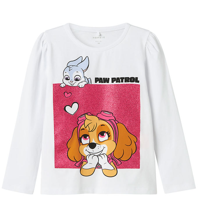 Name It NmfJoana Paw Patrol Bluse - Bright White
