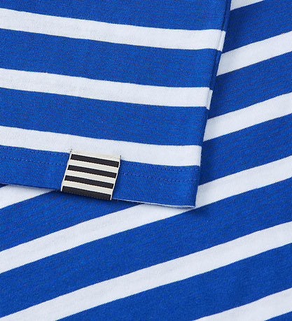 Mads Nørgaard T-shirt - Stripe Thorlino - Surf The Web/Hvid