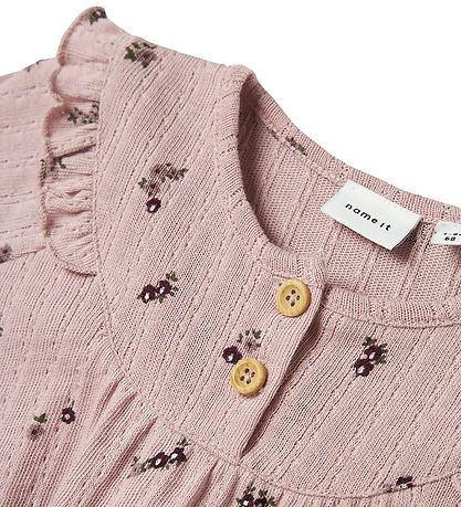 Name It Dress - NbfLower - Burnished Lilac w. Flowers