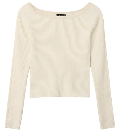 LMTD Bluse - Strik - Rib - NlfLarin - Antique White