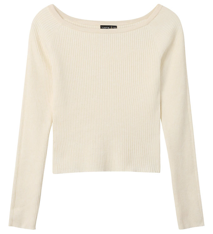 LMTD Bluse - Strik - Rib - NlfLarin - Antique White