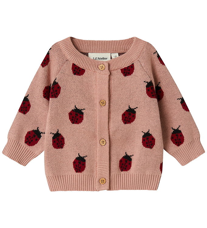 Lil' Atelier Cardigan - Strik - NbfLulio - Misty Rose