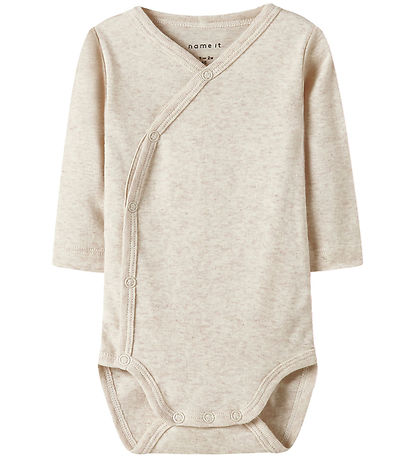 Name It Wrap Bodysuits l/s - Noos - NbnBody - 2-Pack - Pink/Beig