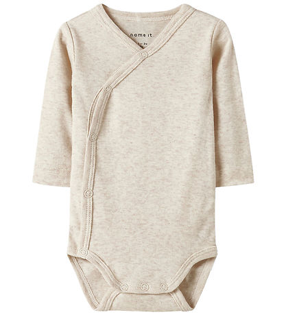 Name It Wickel Bodys l/ä - Noos - NbnBody - 2er-Pack - Blau/Beig