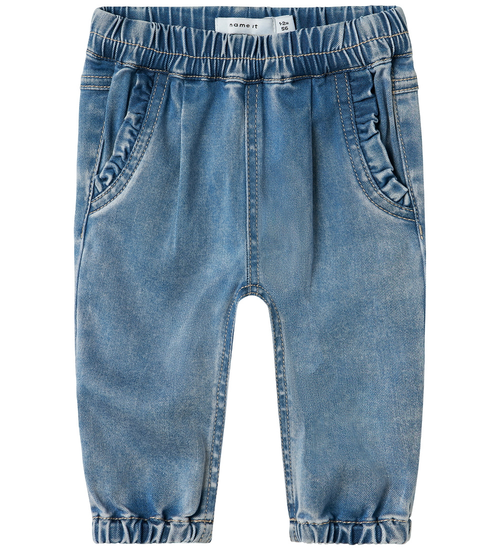 Name It Broek - Noos - NbfRose - Medium+ Blue Denim - Name It - 56 - Broeken - Katoen