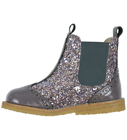 Angulus Støvler - Chelsea - Lavender/Pastel m. Glitter Angulus Støvler - Chelsea - Lavender/Pastel m. Glitter
