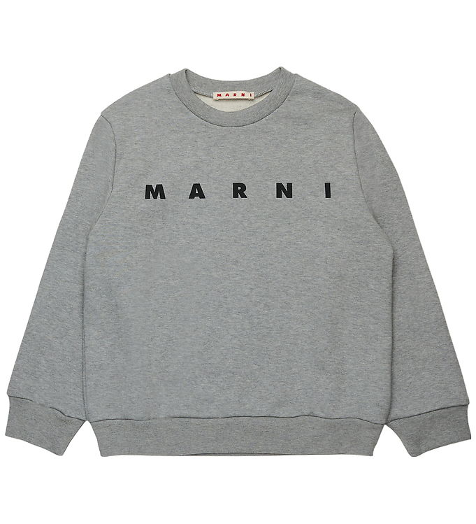 Marni Sweatshirt - Cool Grey Melange m. Sort