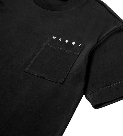 Marni T-Shirt - Schwarz m. Tasche