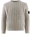 Stone Island Bluse - Uld/Viskose - Gråmeleret Stone Island Bluse - Uld/Viskose - Gråmeleret