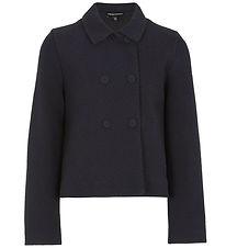 Emporio Armani Cardigan - Rib - Navy Emporio Armani Cardigan - Rib - Navy