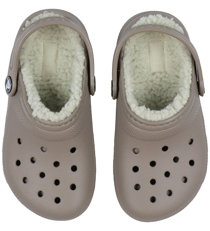 Crocs Sandaler m. For – Classic Lined Clog – Mushroom/Bone